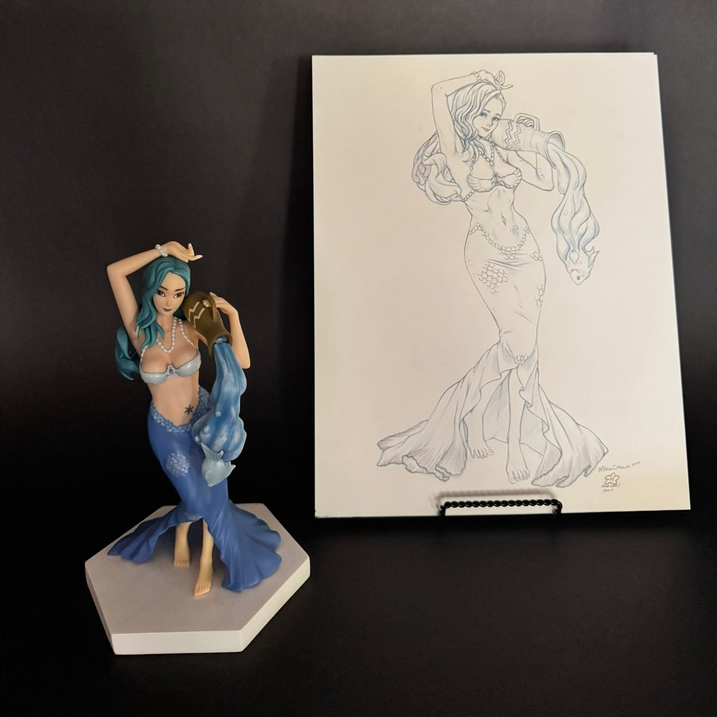 Deviant Statue Proof of Concept: Amy Fantasy as Aquarius