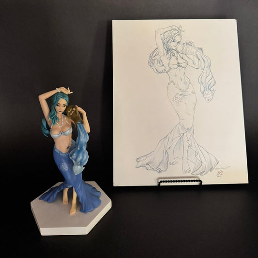 Deviant Statue Proof of Concept: Amy Fantasy as Aquarius