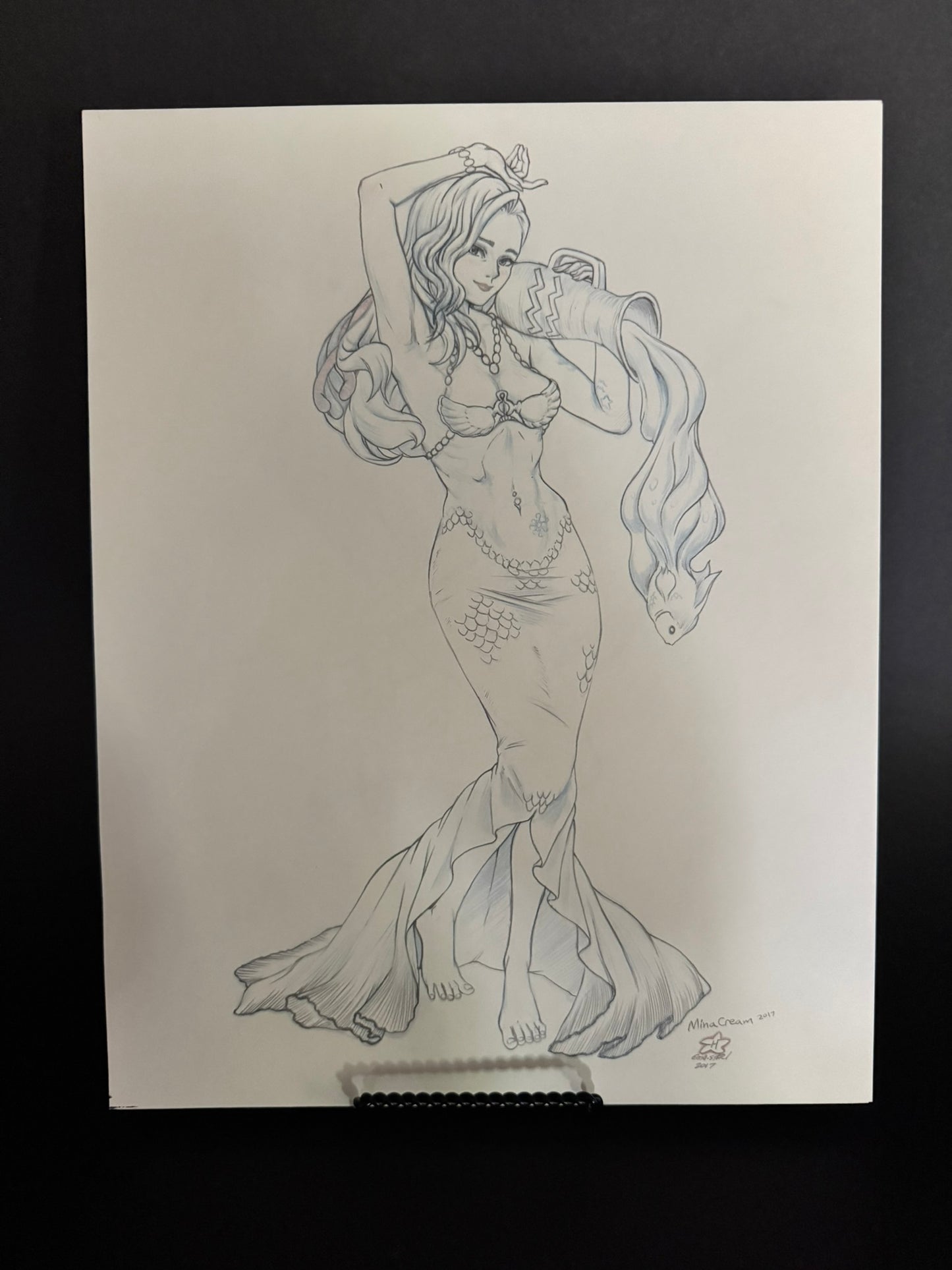 Deviant Statue Proof of Concept: Amy Fantasy as Aquarius