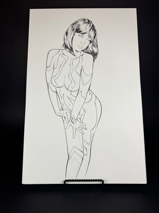 Original Artwork: Freckle as Cortana