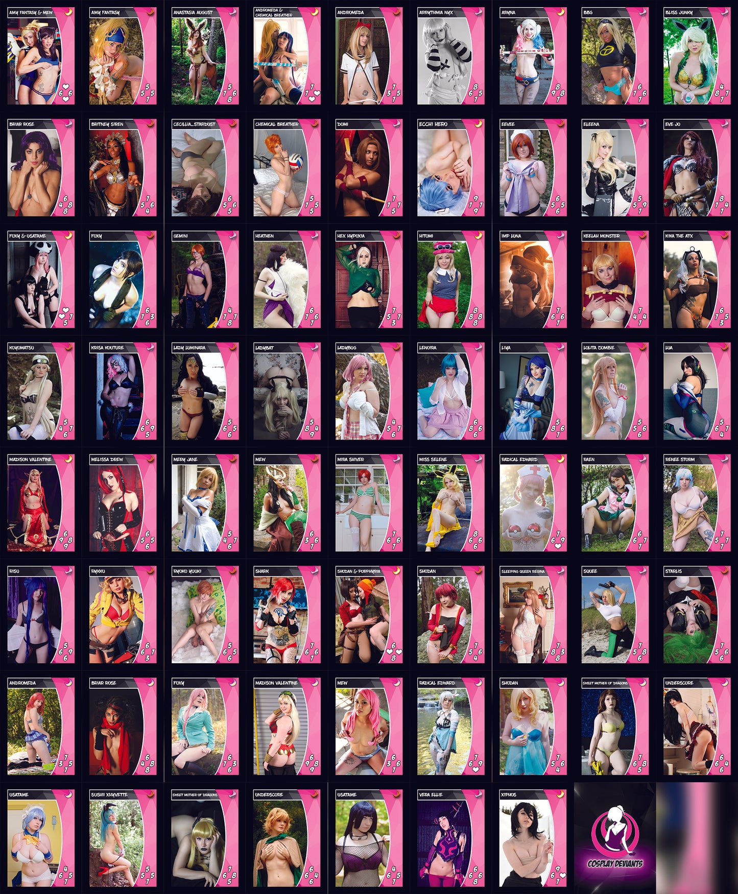 Cosplay Deviants TCG Full Sets
