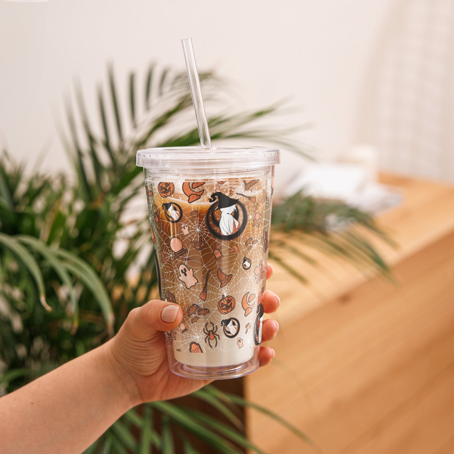 Spooky Season Clear Tumbler