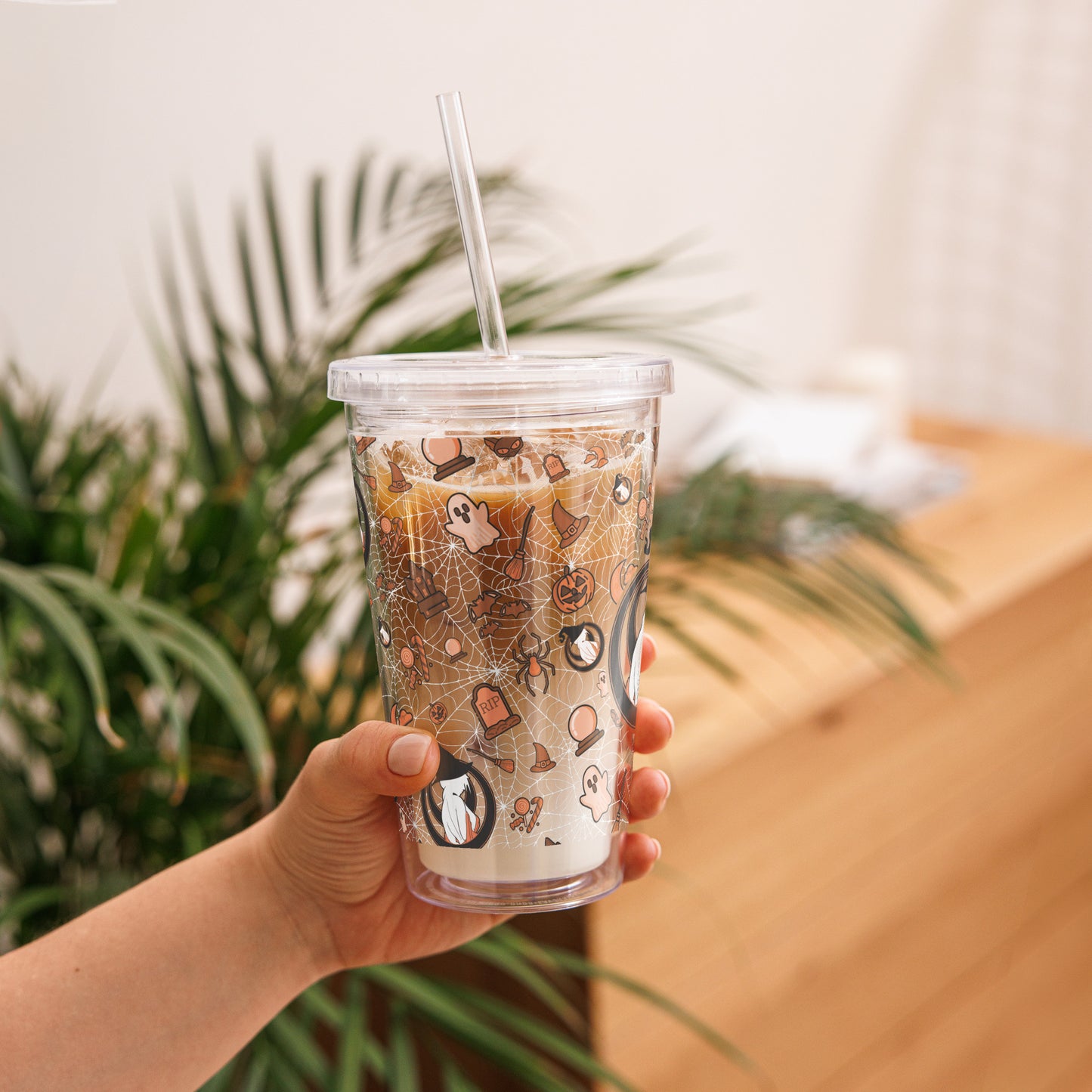 Spooky Season Clear Tumbler